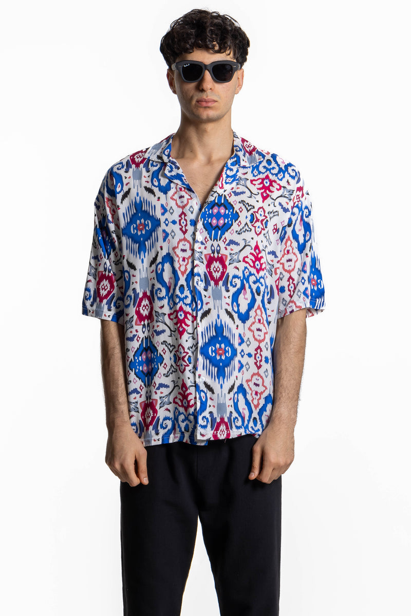 LIGHTWEIGHT ABSTRACT PRINT SHIRT