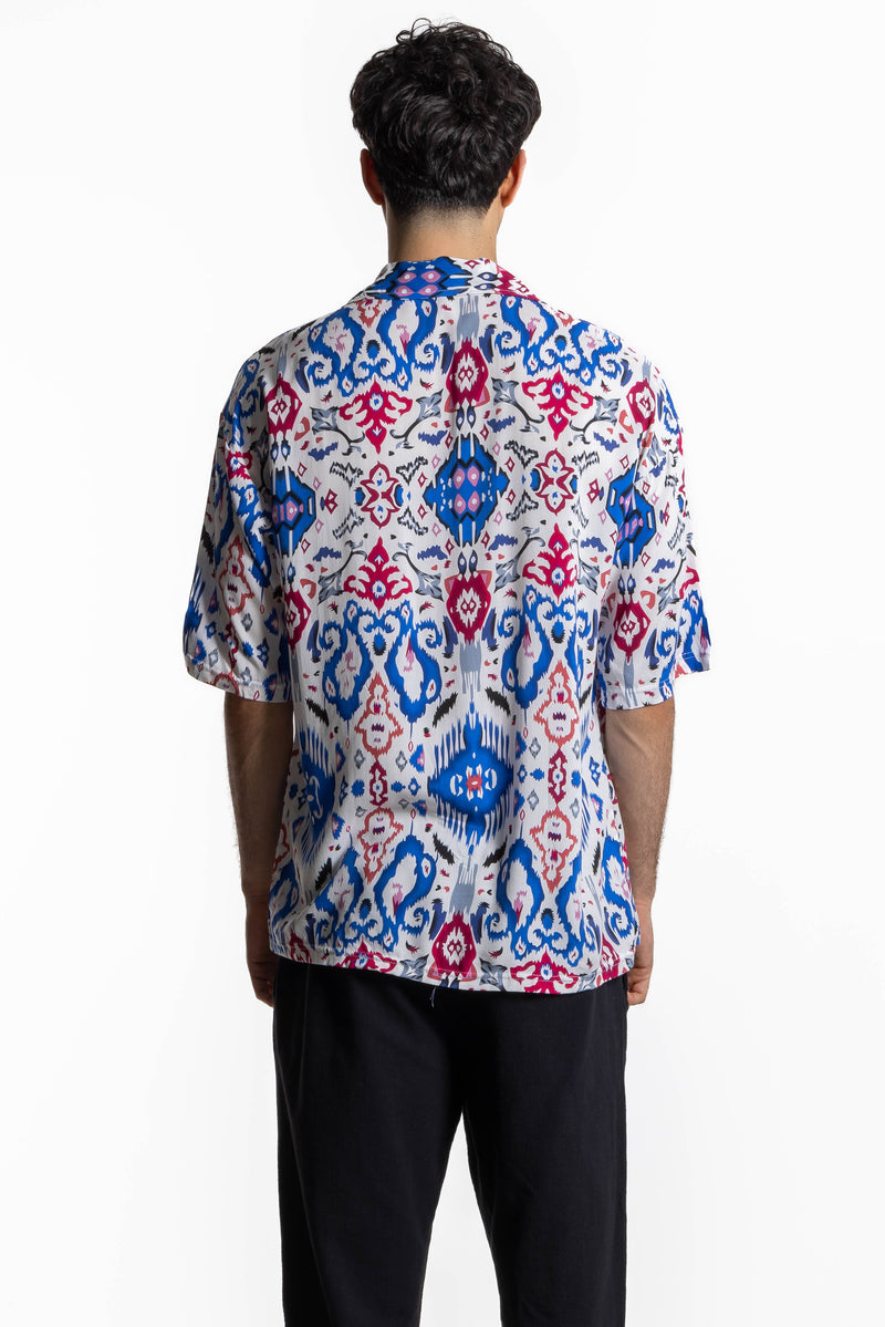 LIGHTWEIGHT ABSTRACT PRINT SHIRT