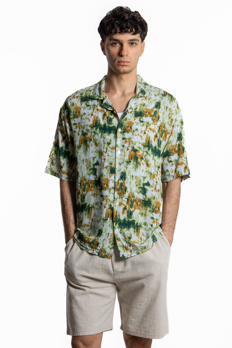 ABSTRACT PRINT LIGHTWEIGHT SHIRT