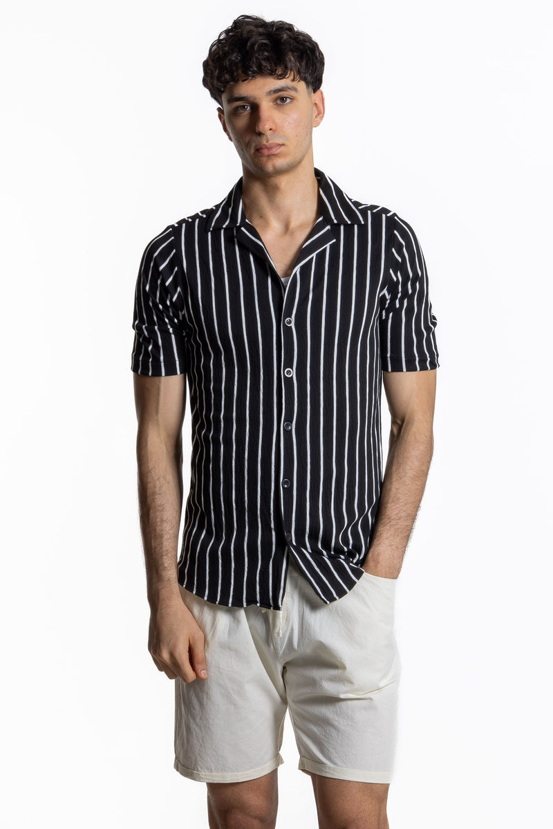 STRIPED SLIM SHIRT