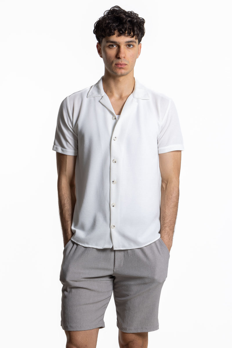 SLIM FIT TEXTURED SHIRT