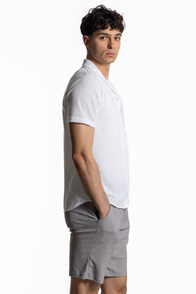 SLIM FIT TEXTURED SHIRT