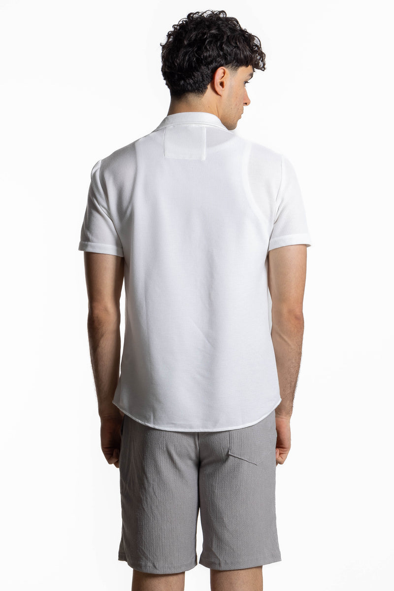 SLIM FIT TEXTURED SHIRT