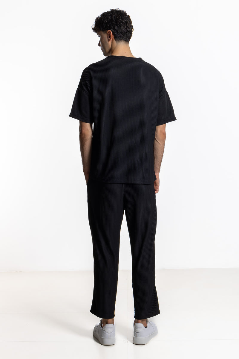 PLEATED T-SHIRT SET