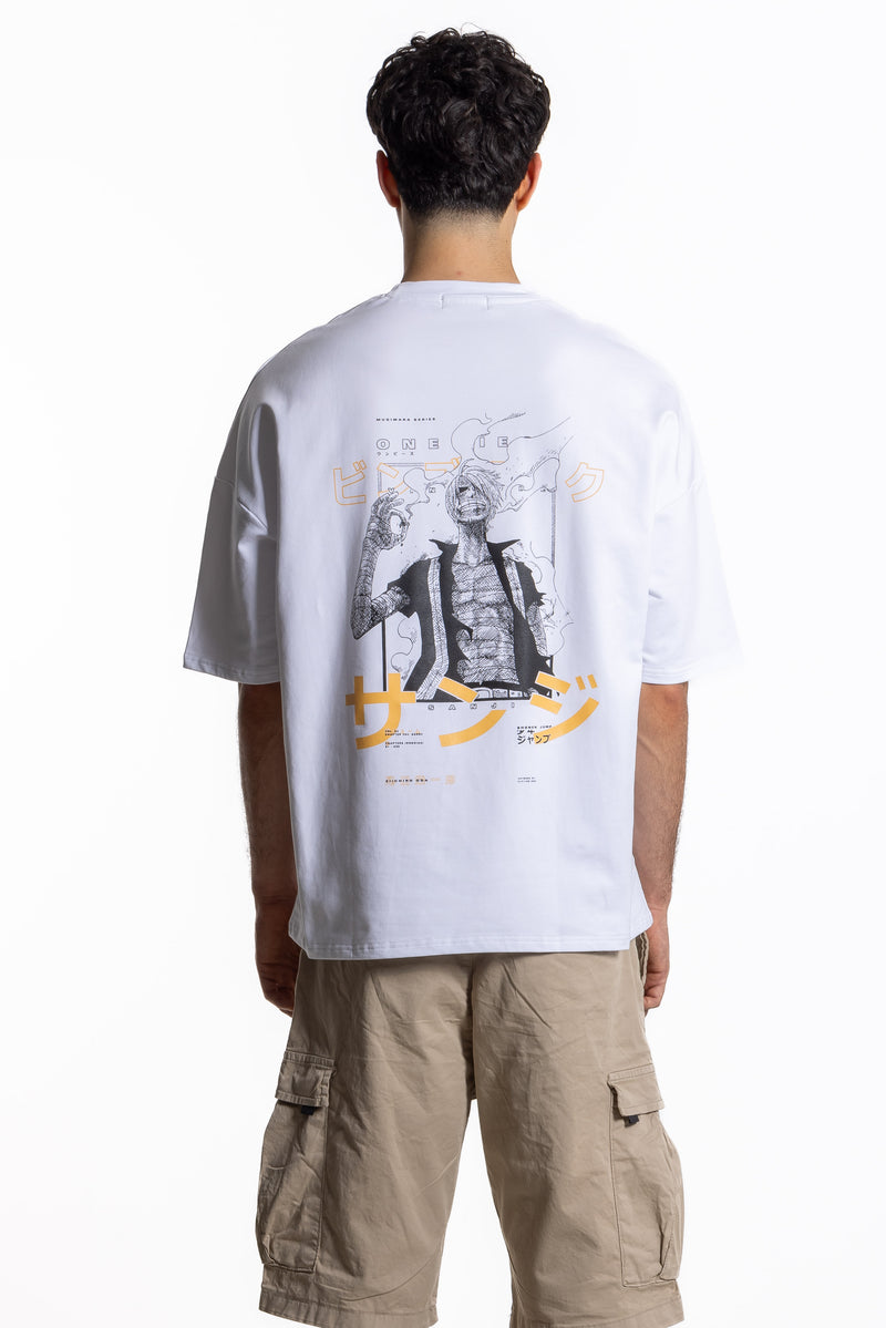 T-SHIRT WITH CONTRAST ANIME PRINT