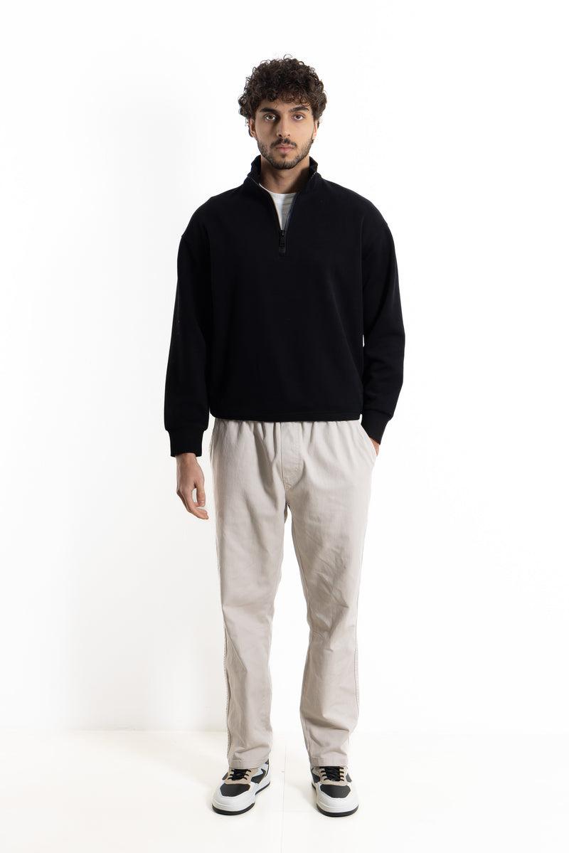 FLEECE QUATER-ZIP SWEATSHIRT