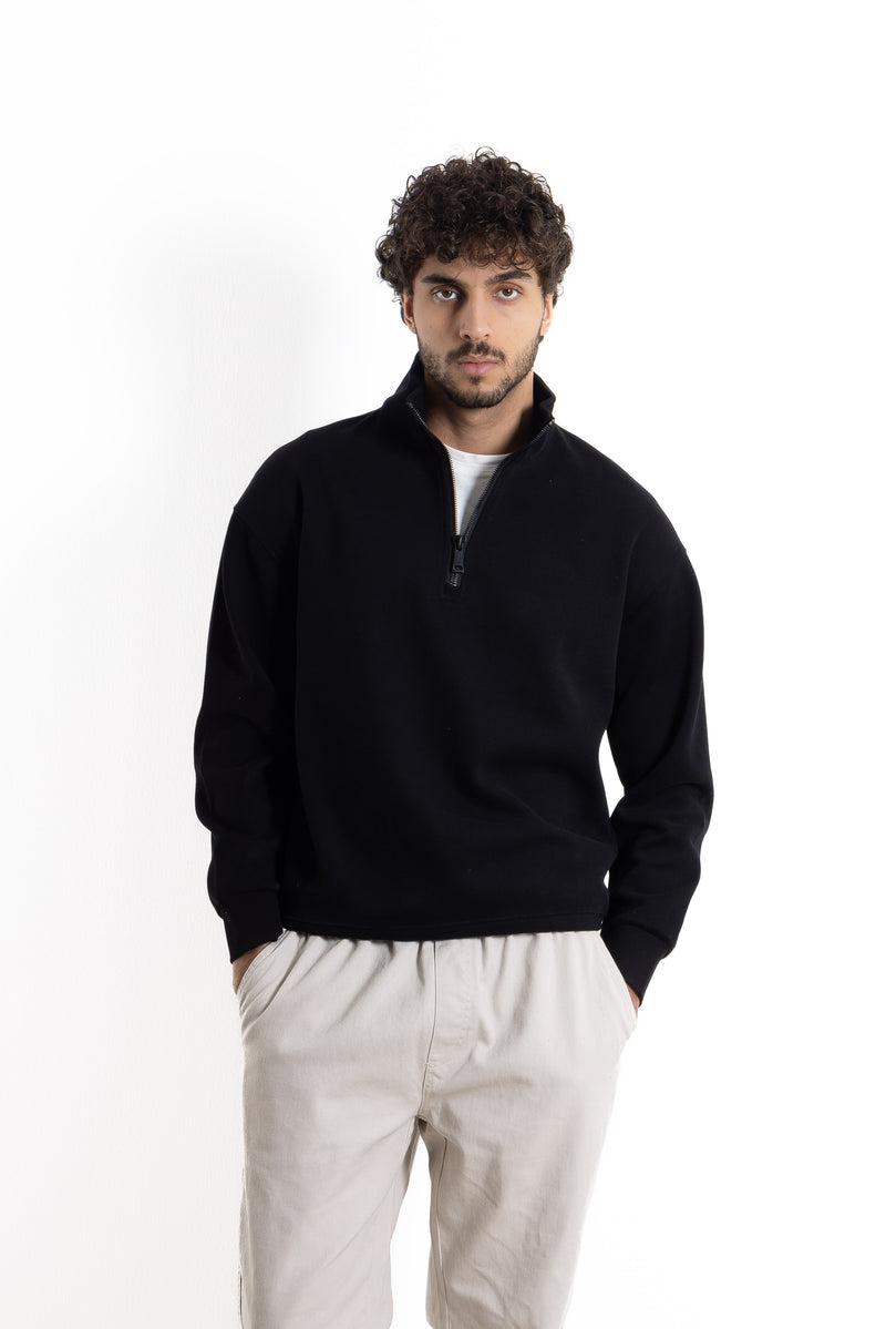 FLEECE QUATER-ZIP SWEATSHIRT