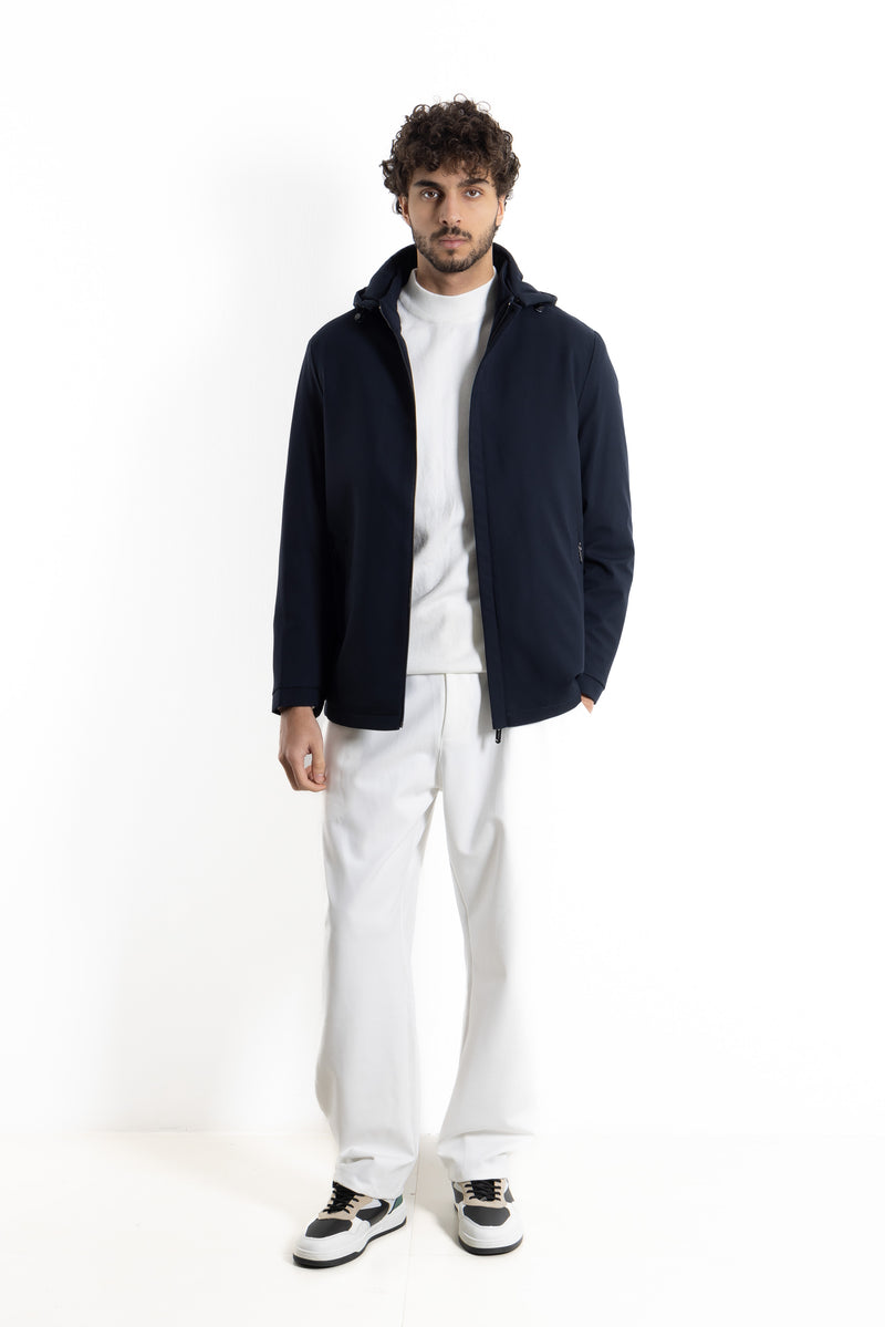 HOODED TECHNICAL JACKET