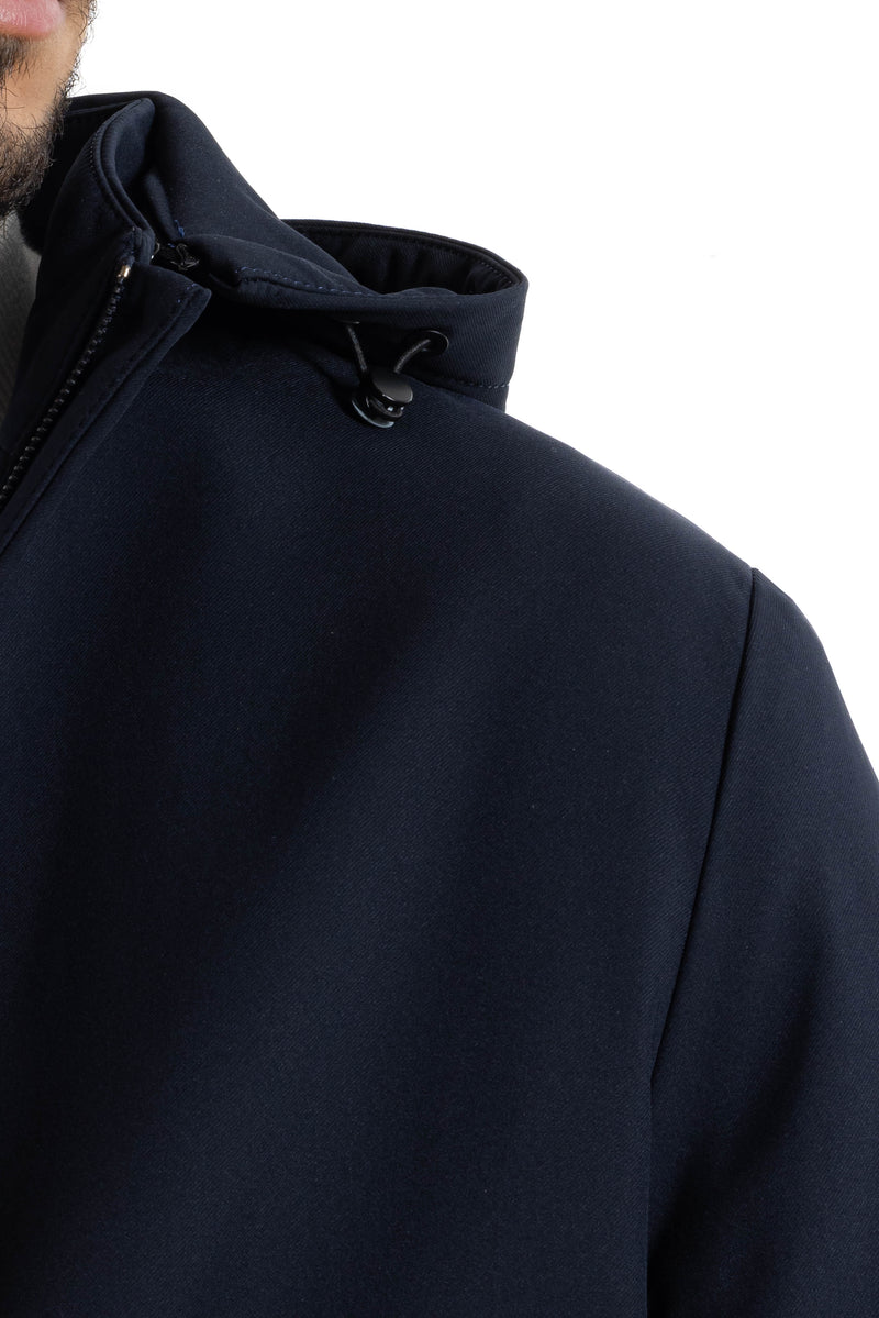 HOODED TECHNICAL JACKET