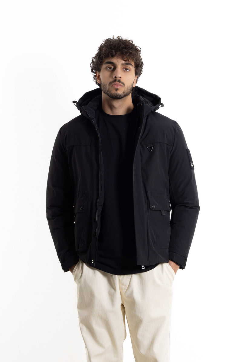 HOODED TECHNICAL PUFFER