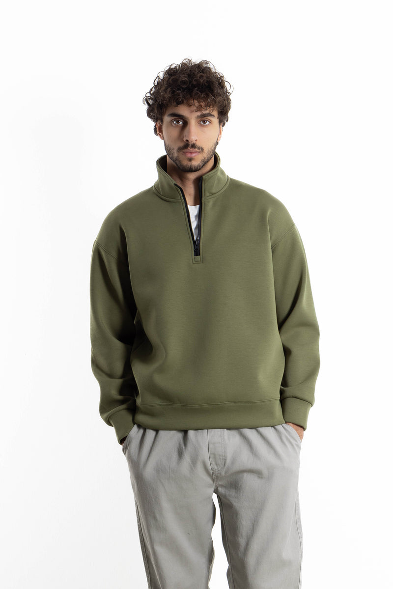 QUATER-ZIP SWEATSHIRT