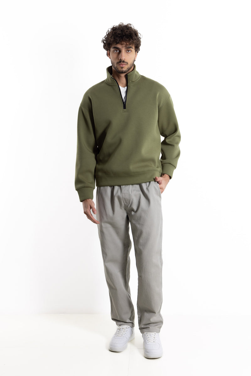 QUATER-ZIP SWEATSHIRT