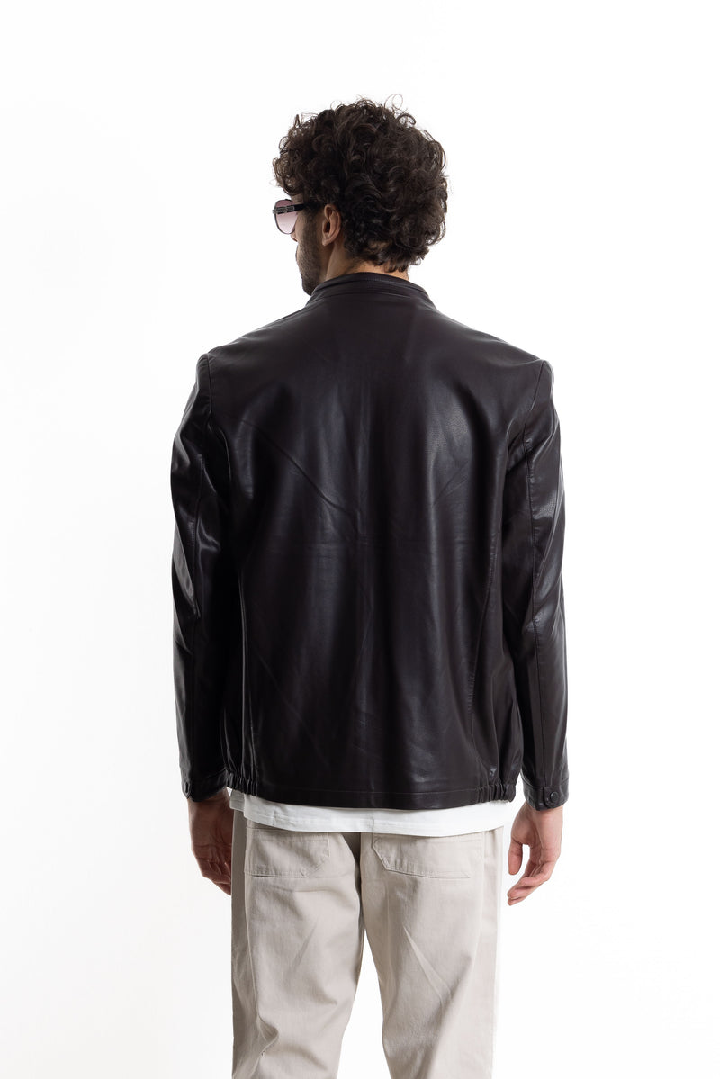 DETAILED LEATHER JACKET