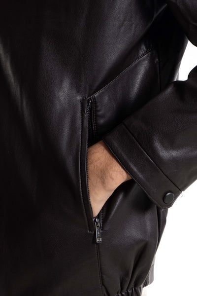 DETAILED LEATHER JACKET