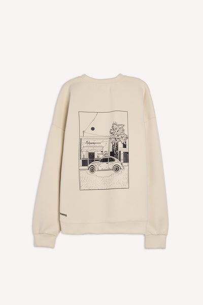 SOFT CONTRAST PRINT SWEATSHIRT