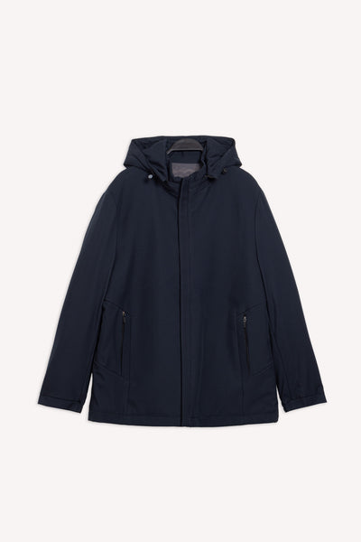 HOODED TECHNICAL JACKET