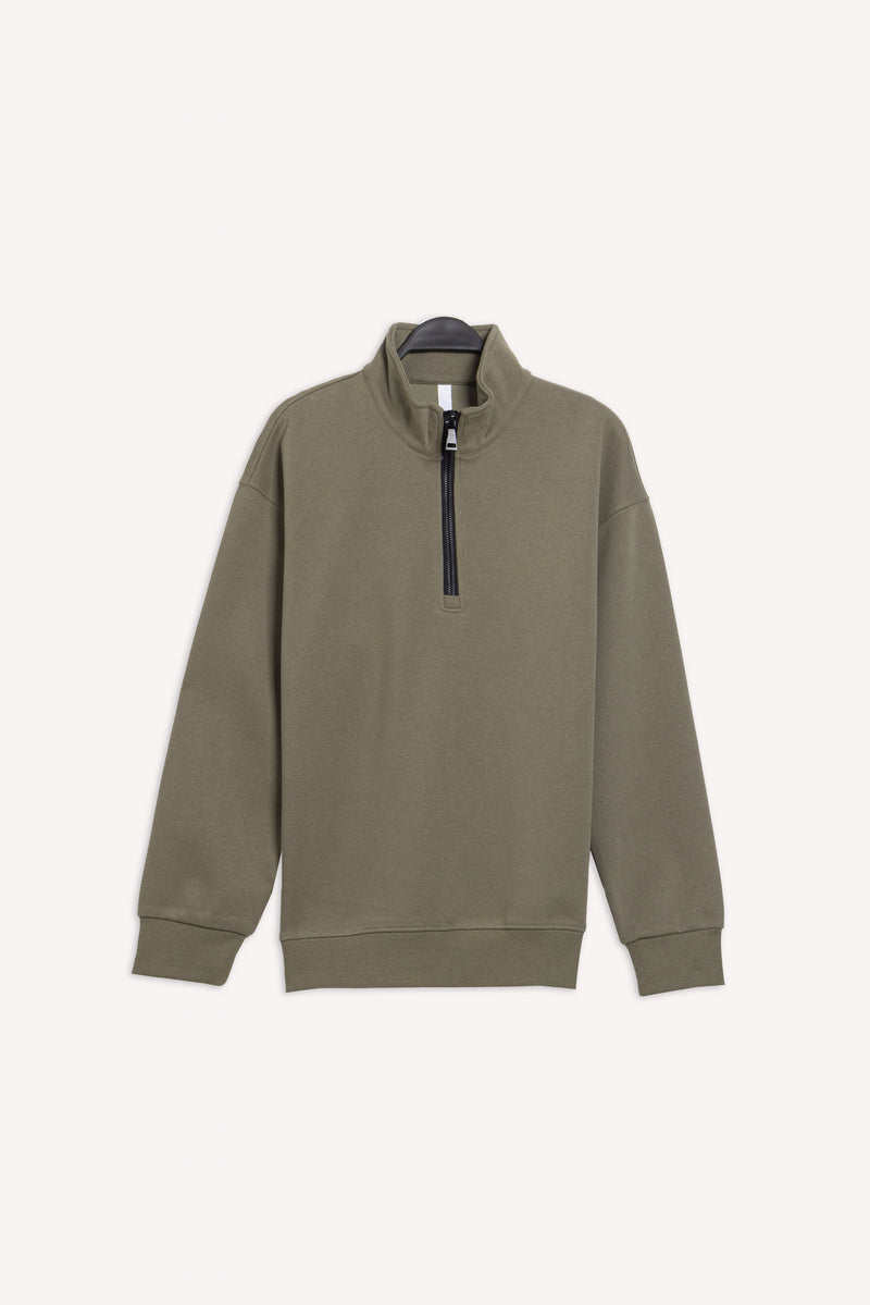 FLEECE QUATER-ZIP SWEATSHIRT