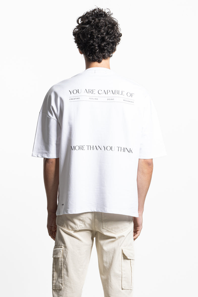 SLOGAN PRINTED SOFT T-SHIRT