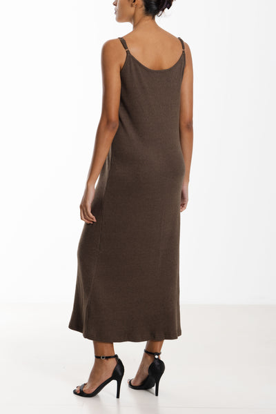 SOFT RIBBED KNIT DRESS