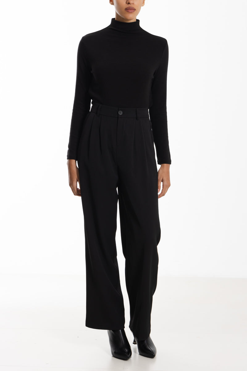 HIGH-WAIST TROUSERS