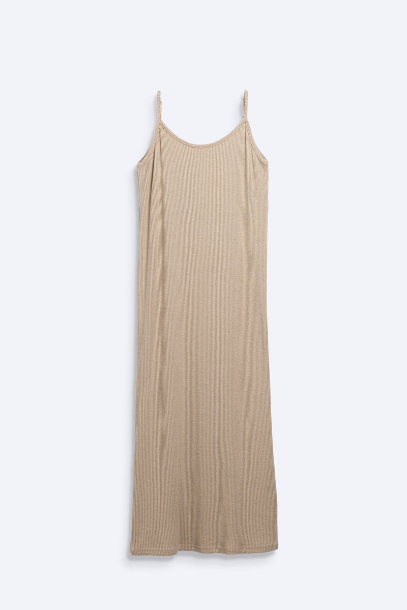 SOFT RIBBED KNIT DRESS