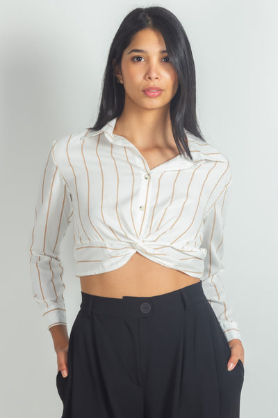 CROP POPLIN SHIRT