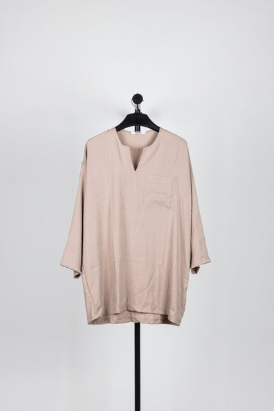 LIGHTWEIGHT LINEN BLEN SHIRT