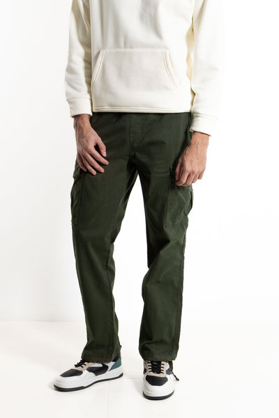 STRAIGHT FIT CARGO TROUSERS