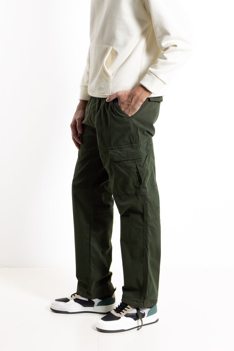 STRAIGHT FIT CARGO TROUSERS