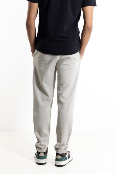 STRAIGHT TEXTURED TROUSERS