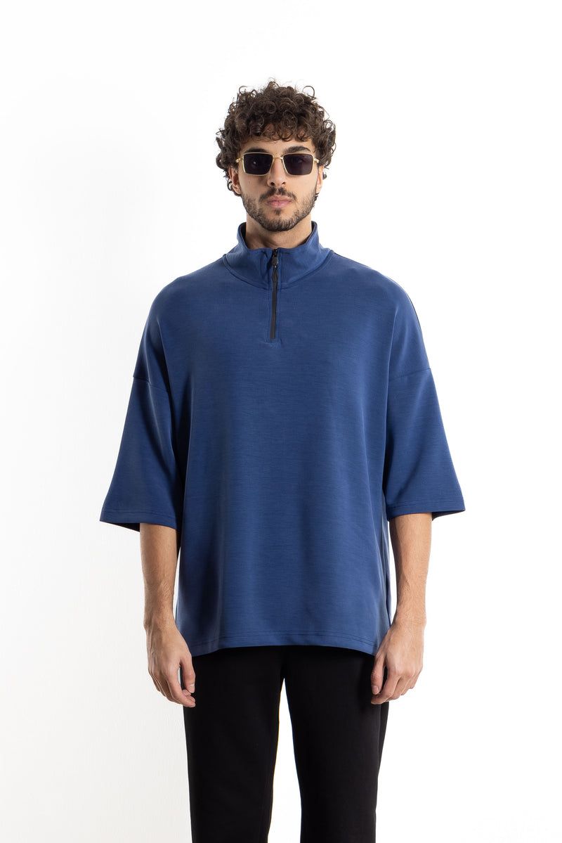 QUATER-ZIP SOFT T-SHIRT