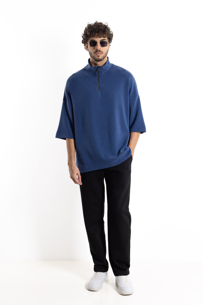 QUATER-ZIP SOFT T-SHIRT