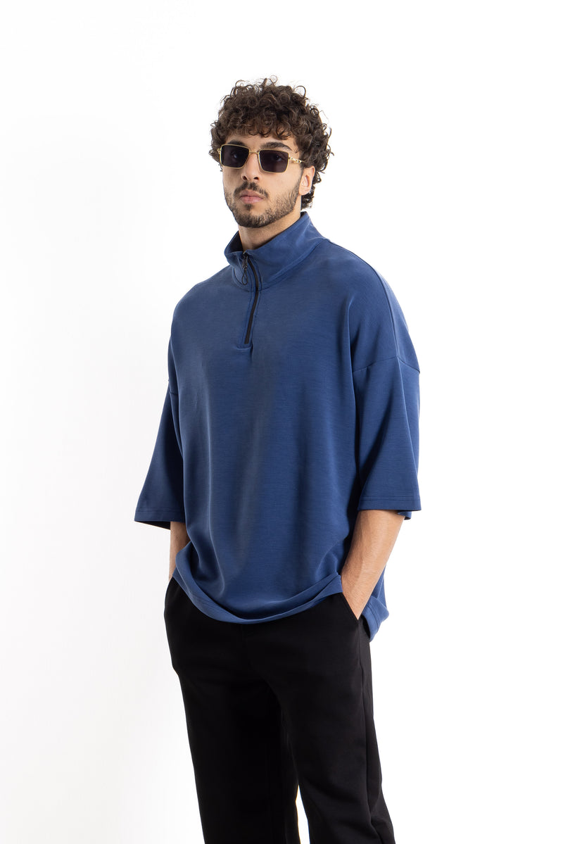 QUATER-ZIP SOFT T-SHIRT