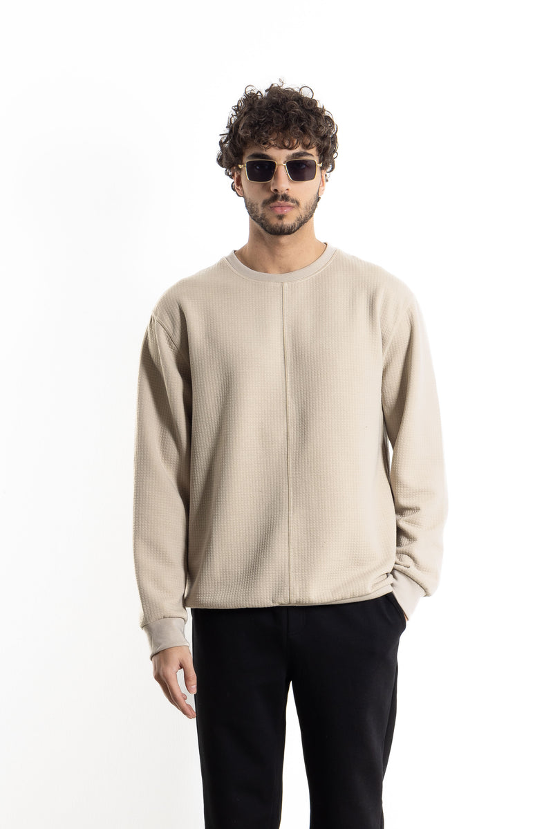 COMFORT TEXTURED SWEATSHIRT