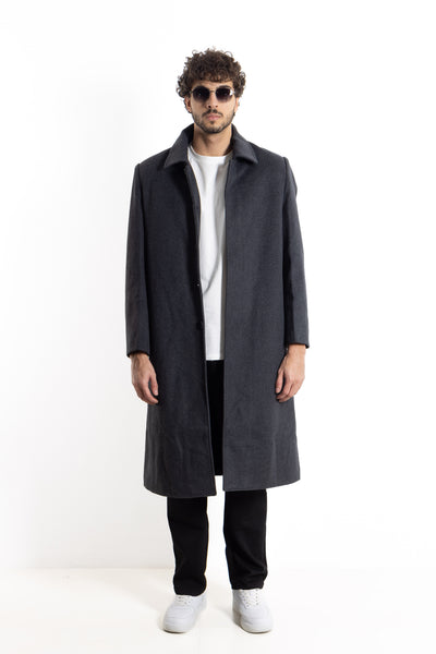 LONG WOOL BLEND COAT