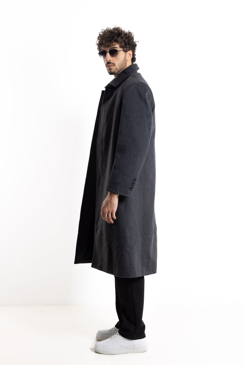 LONG WOOL BLEND COAT