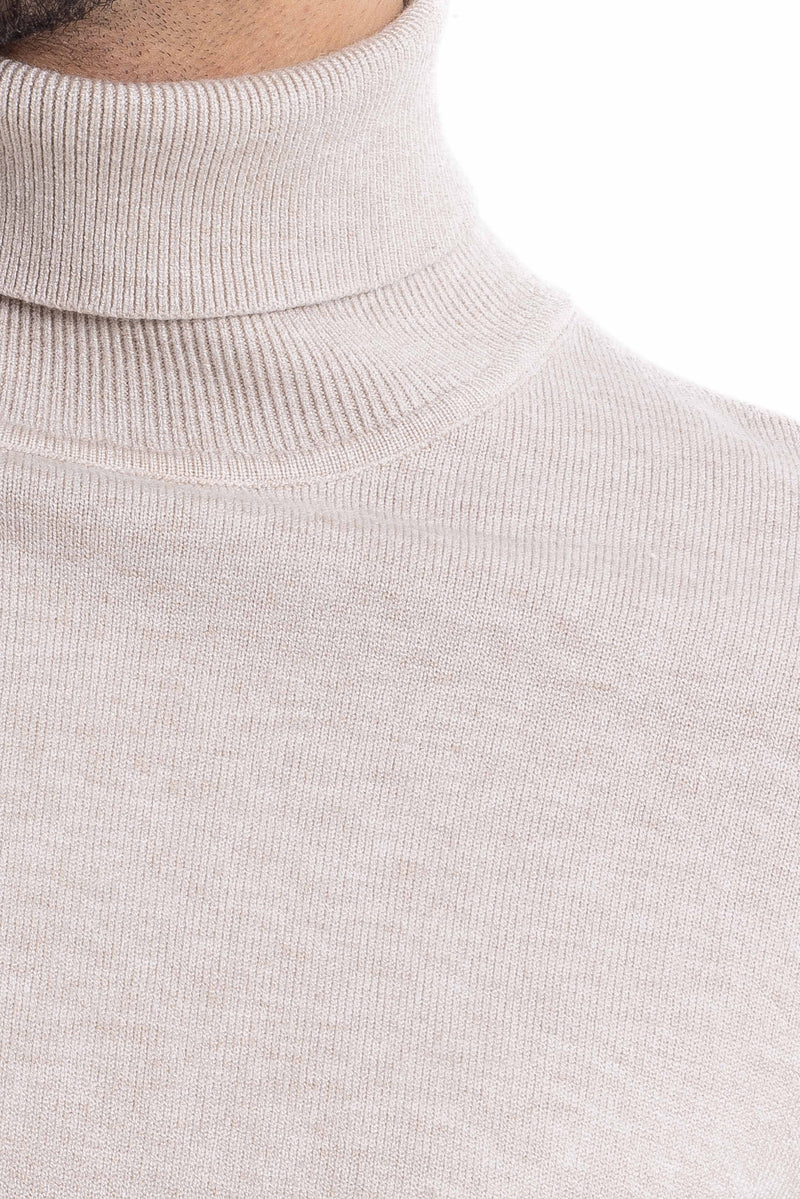 FINE KNIT TURTLE NECK SWEATER