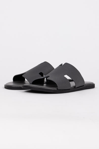 SPLIT LEATHER SANDALS