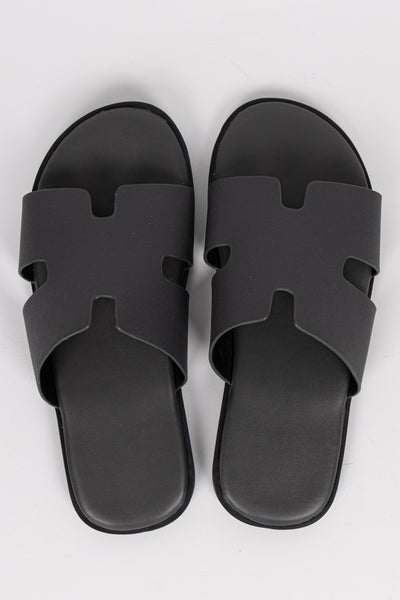 SPLIT LEATHER SANDALS