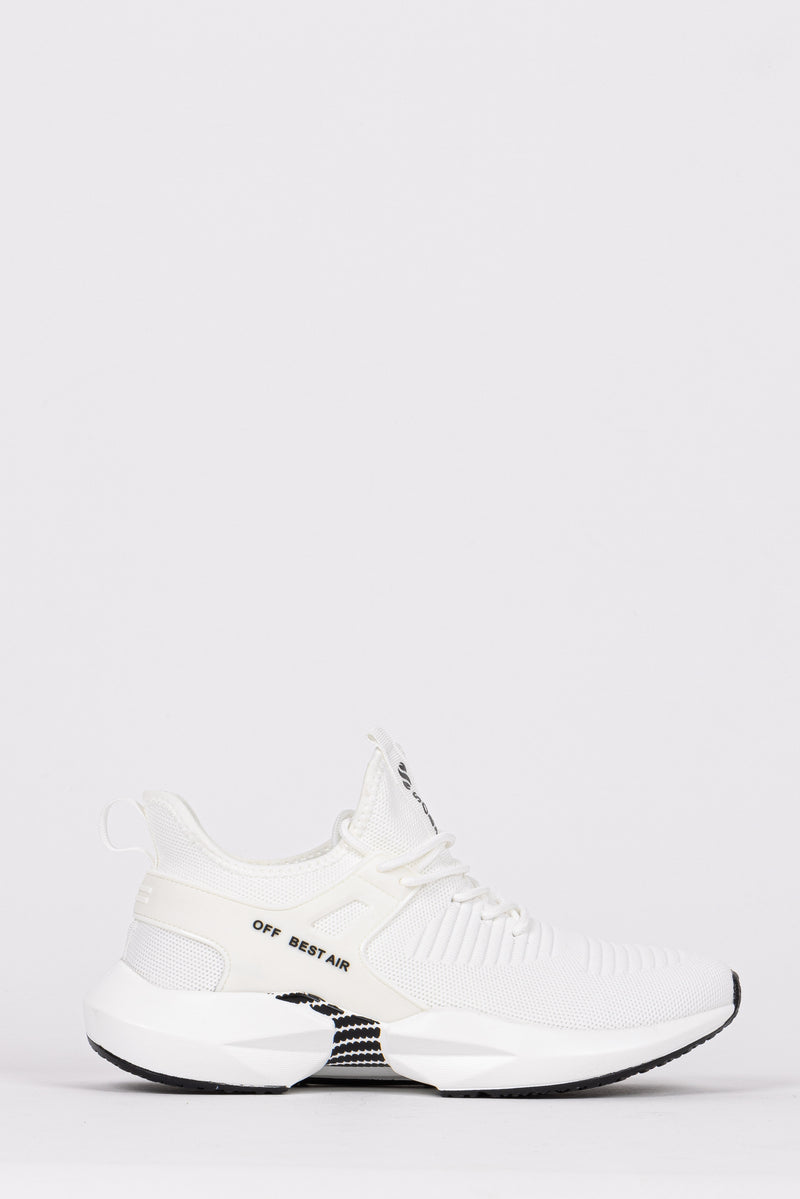 CONTRAST KNIT FABRIC TRAINERS