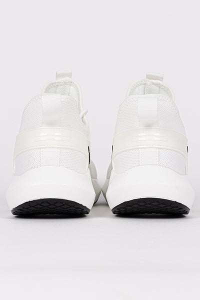 CONTRAST KNIT FABRIC TRAINERS