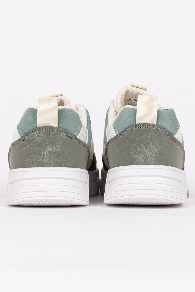 CONTRAST RETRO SUEDE SNEAKERS