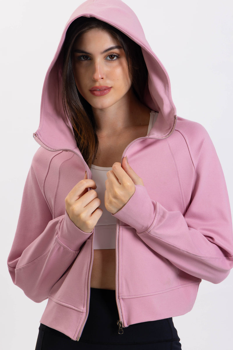 CROPPED HOODIE JACKET