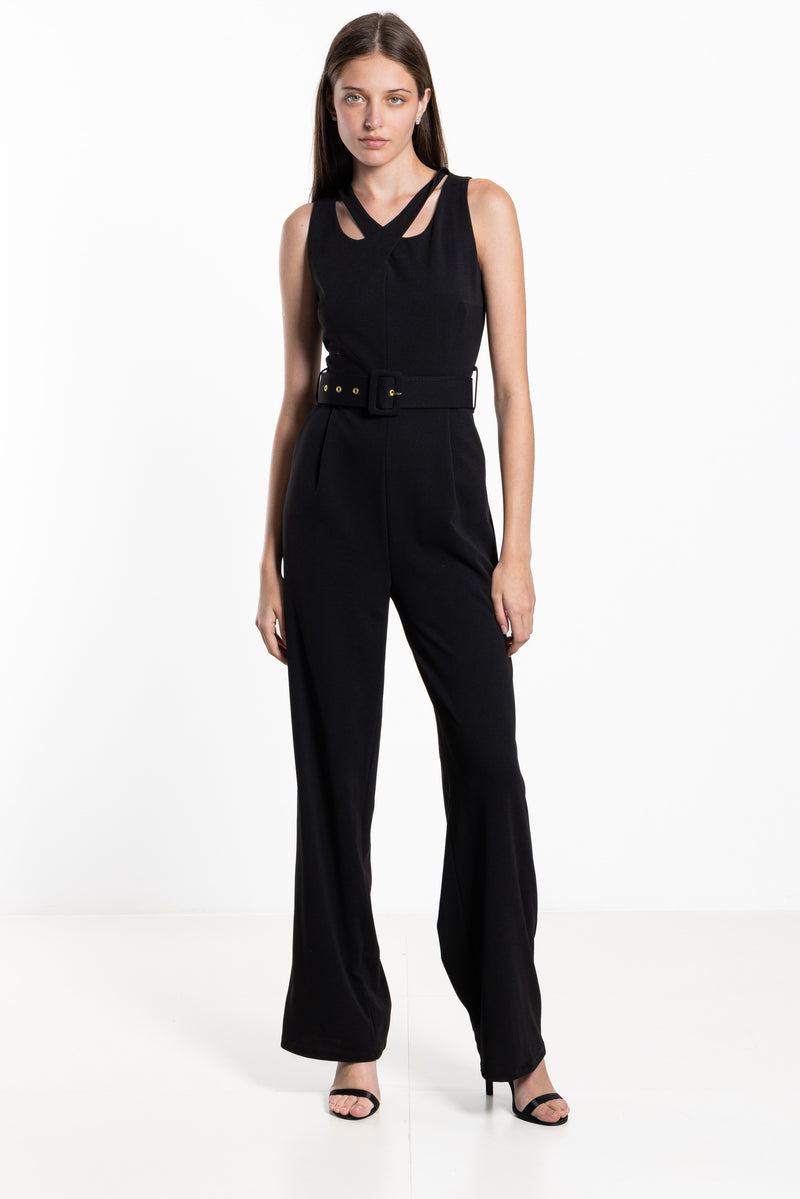 DETAILED JUMPSUIT WITH BELT