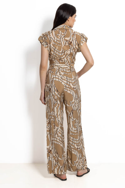 ABSTRACT PRINT JUMPSUIT