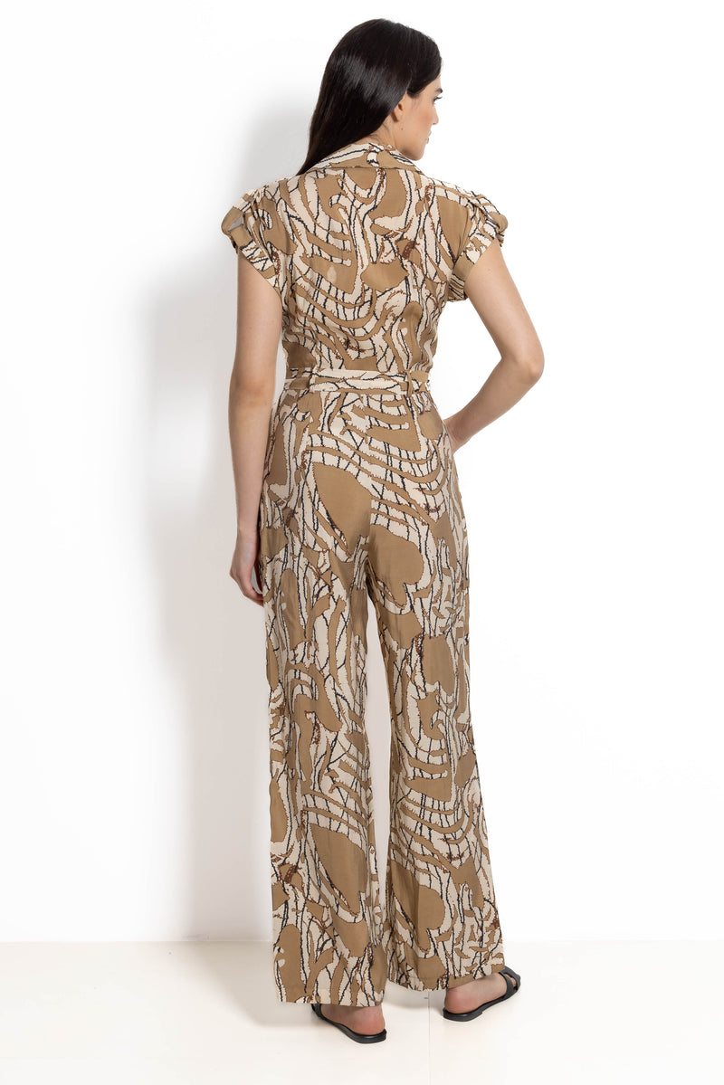 ABSTRACT PRINT JUMPSUIT