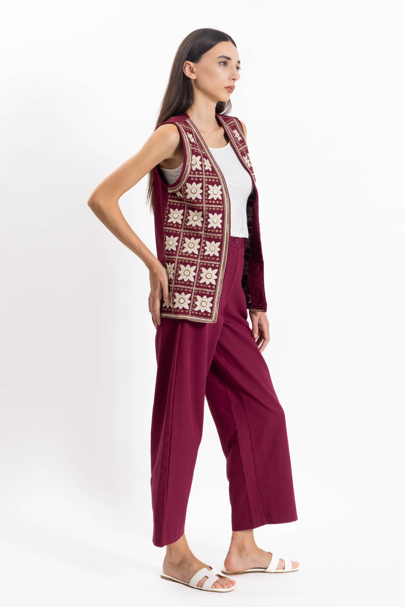 EMBROIDERED WAISTCOAT SET