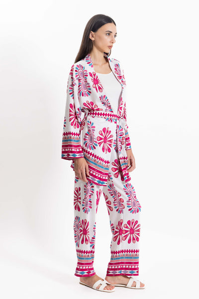 PRINTED KIMONO SET