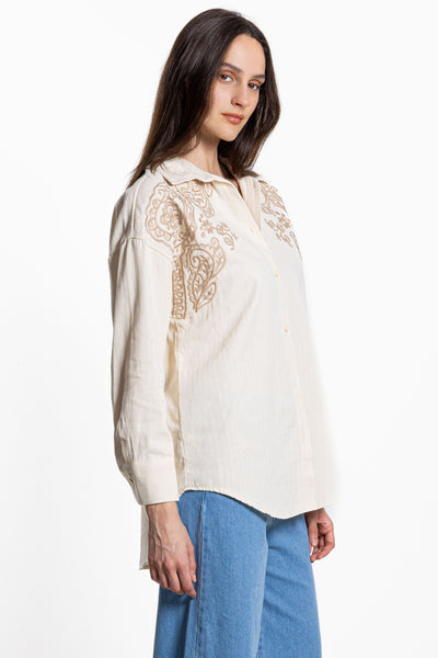 EMBROIDERED OVERSIZED SHIRT