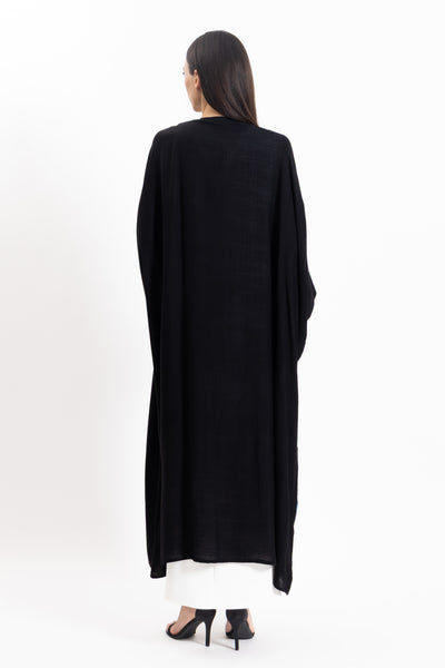 EMBROIDERED ABAYA WITH MAXI DRESS
